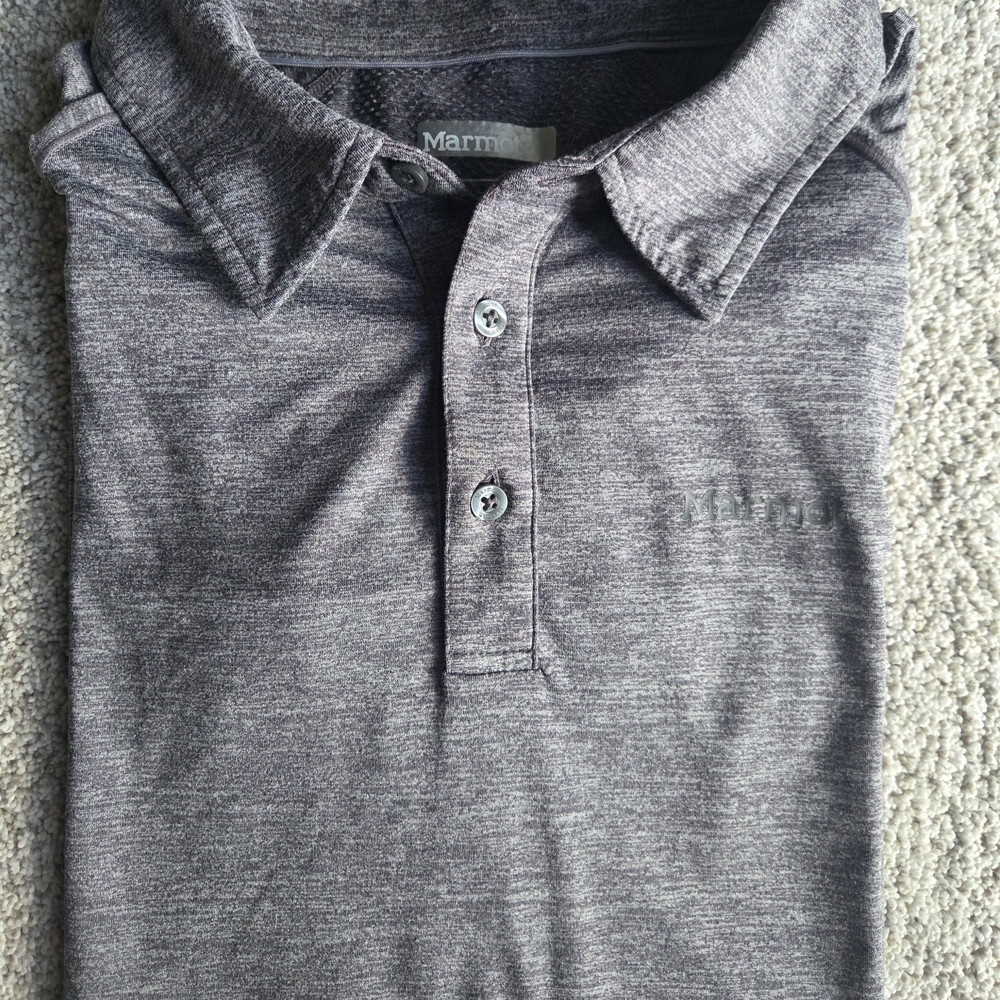 Men's Gray Marmot Shirt - Picture 3 of 6